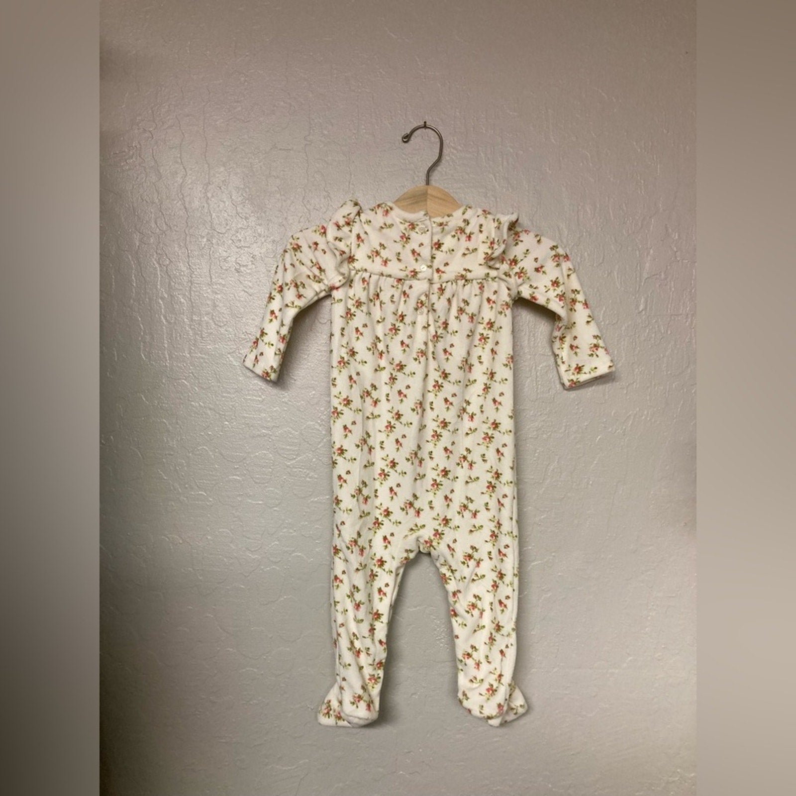 ralph lauren floral footie 9M
