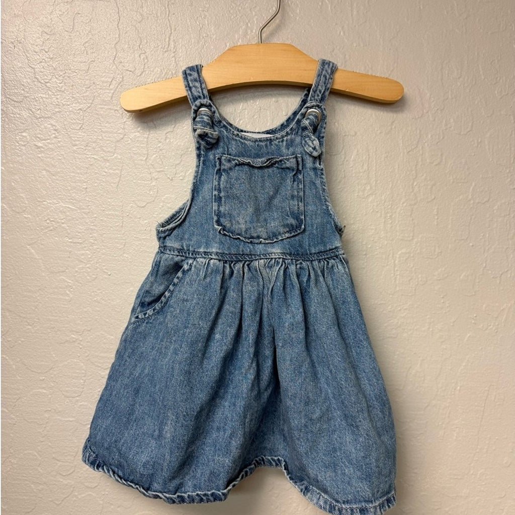 zara denim dress 18-24M
