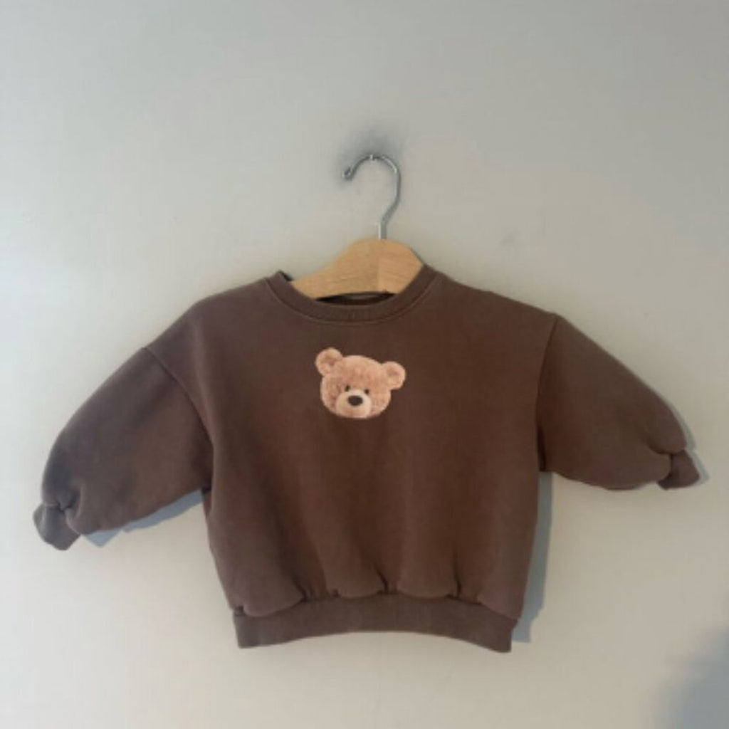 oott bebe brown bear sweatshirt 1-2Y