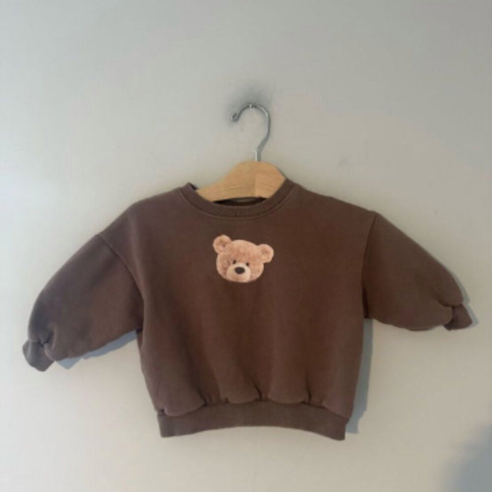 oott bebe brown bear sweatshirt 1-2Y