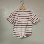 zara boys’ red and white striped shirt