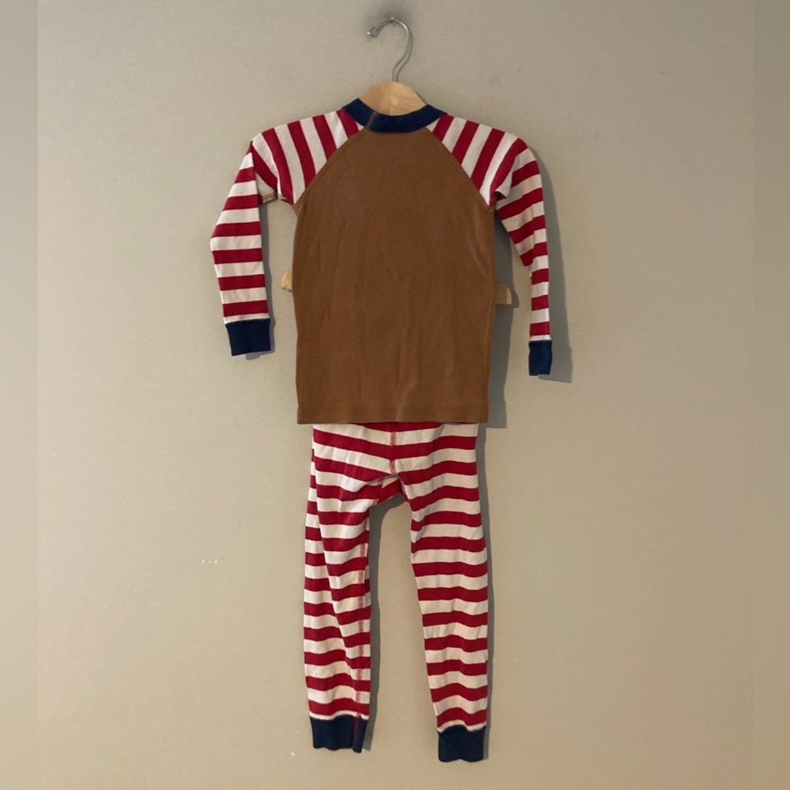 hanna andersson reindeer pajama set 4Y