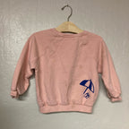 zara girls' pink crab sweatshirt 4Y