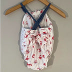 baby gap girls' crab romper 6-12M