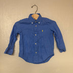 polo ralph lauren blue button-down 2T