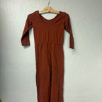 alice + ames earthy neutral stretchy jumpsuit 6Y