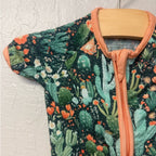 little one shop cactus bamboo romper 3-6M