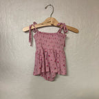 in my jammers romper twirl pink floral 12-18M