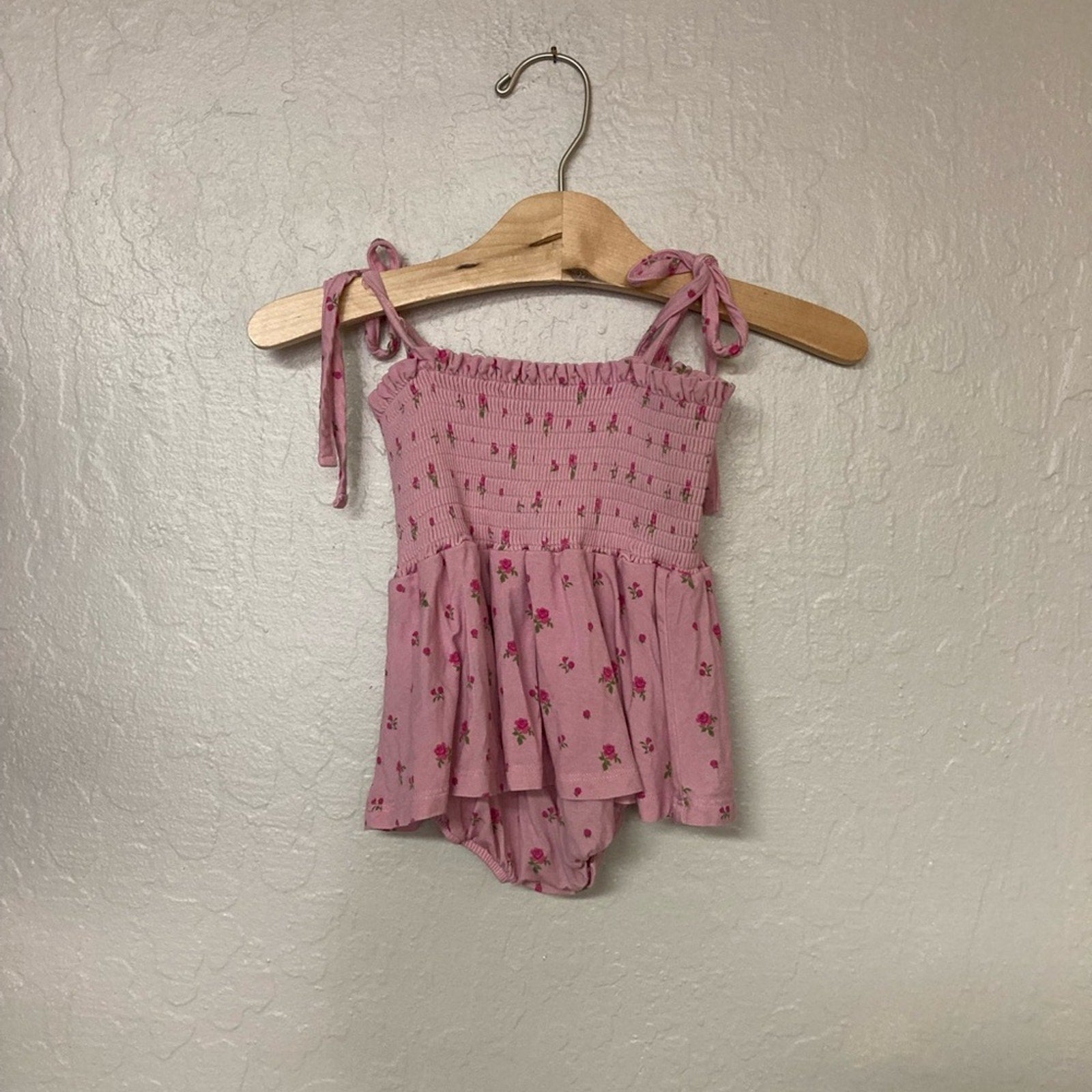 in my jammers romper twirl pink floral 12-18M