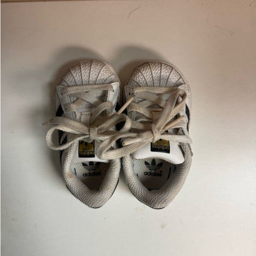 adidas kids white superstars sneakers 4c