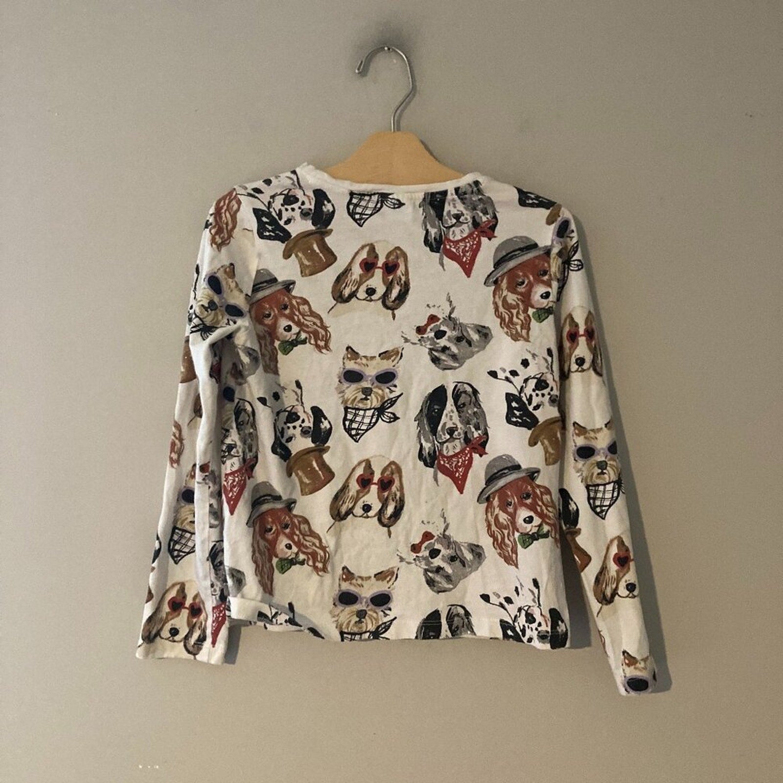zara long sleeve tee dogs 10Y
