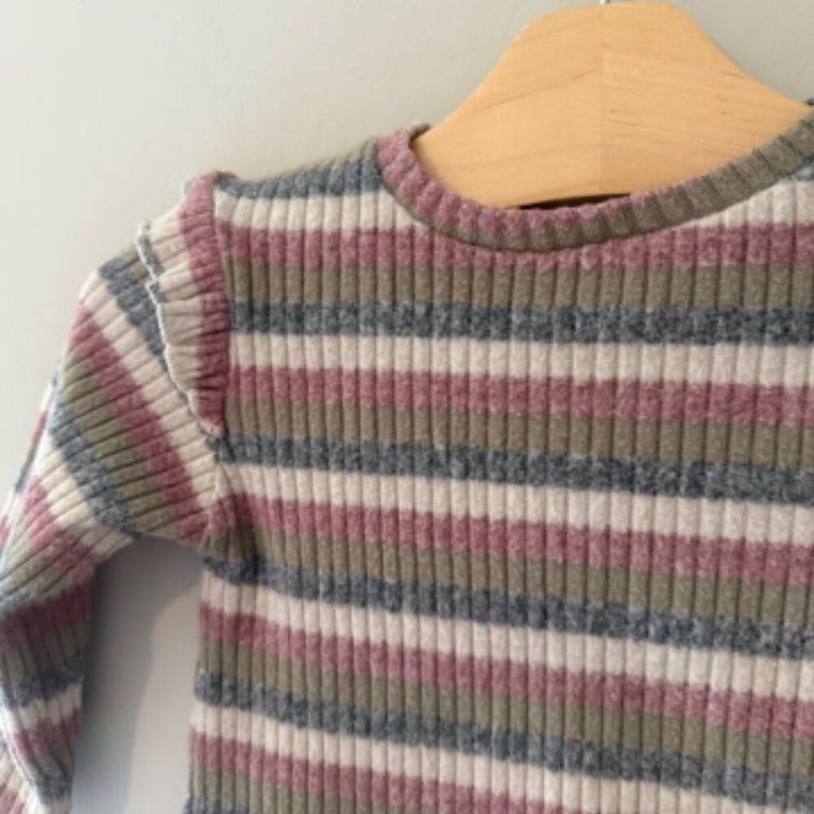 zara girls' retro stripe shirt 12-18M
