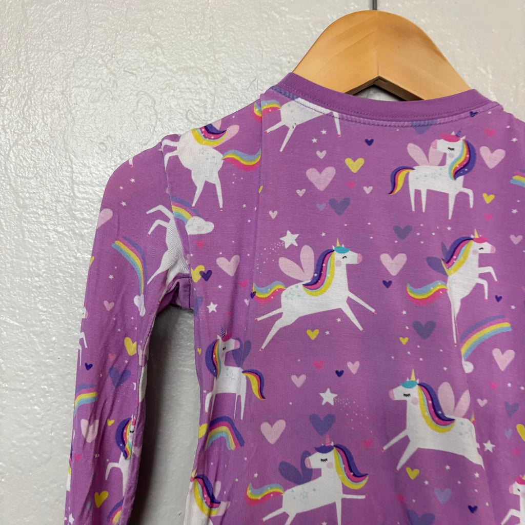 little sleepies girls purple unicorn pajamas set 4Y