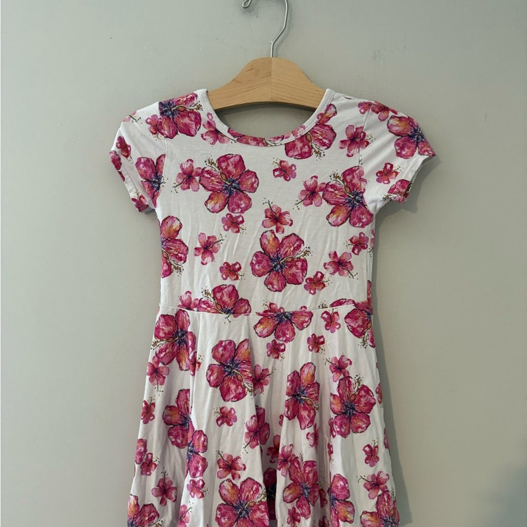 coco moon floral print dress 6T