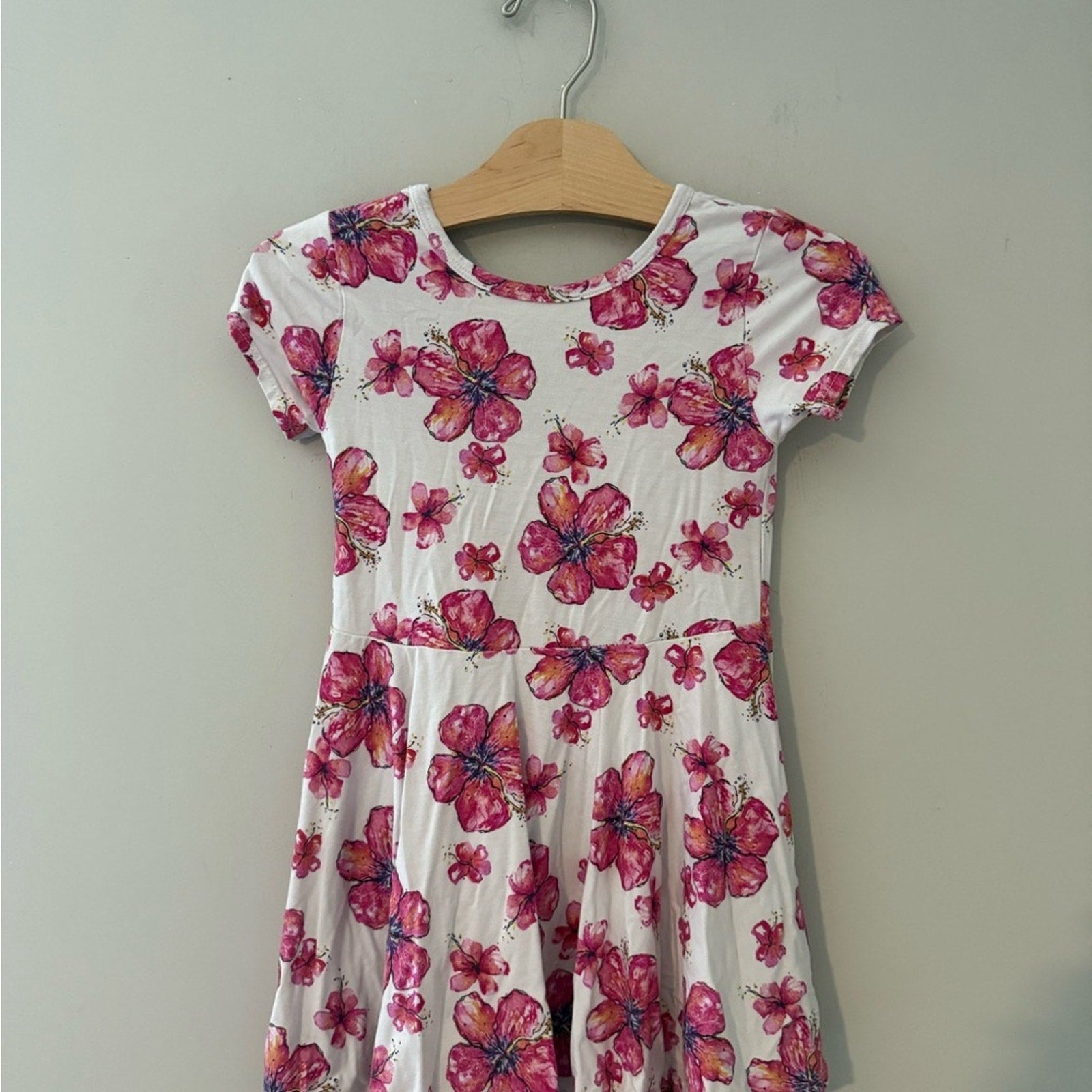 coco moon floral print dress 6T