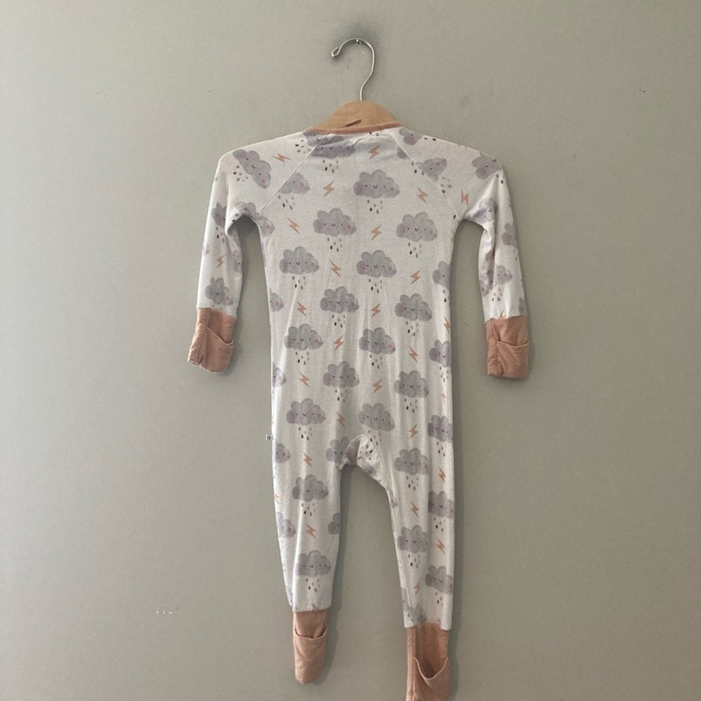 caden lane bamboo rain footie 6-12M
