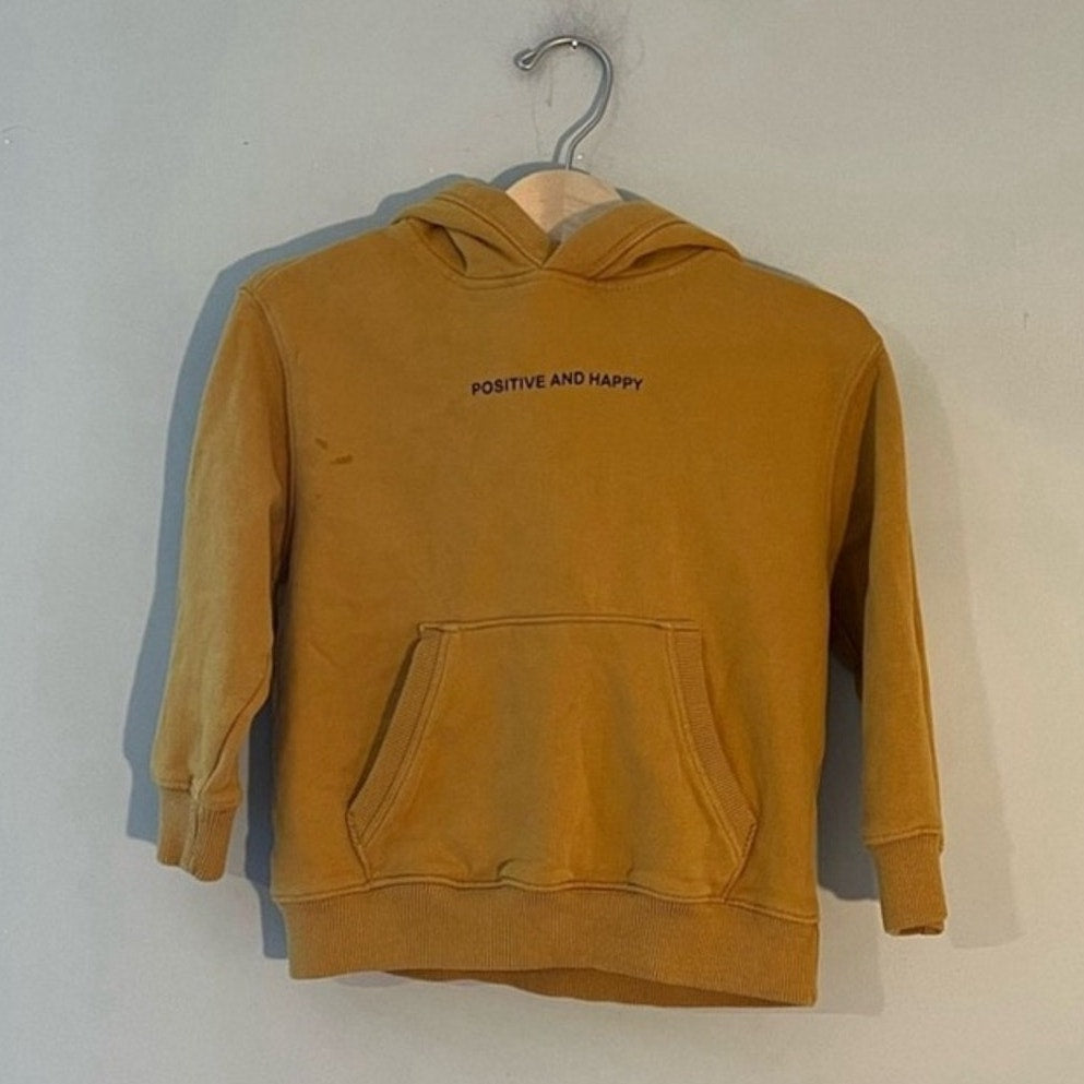 zara sweatshirt happy positive hoodie 6Y