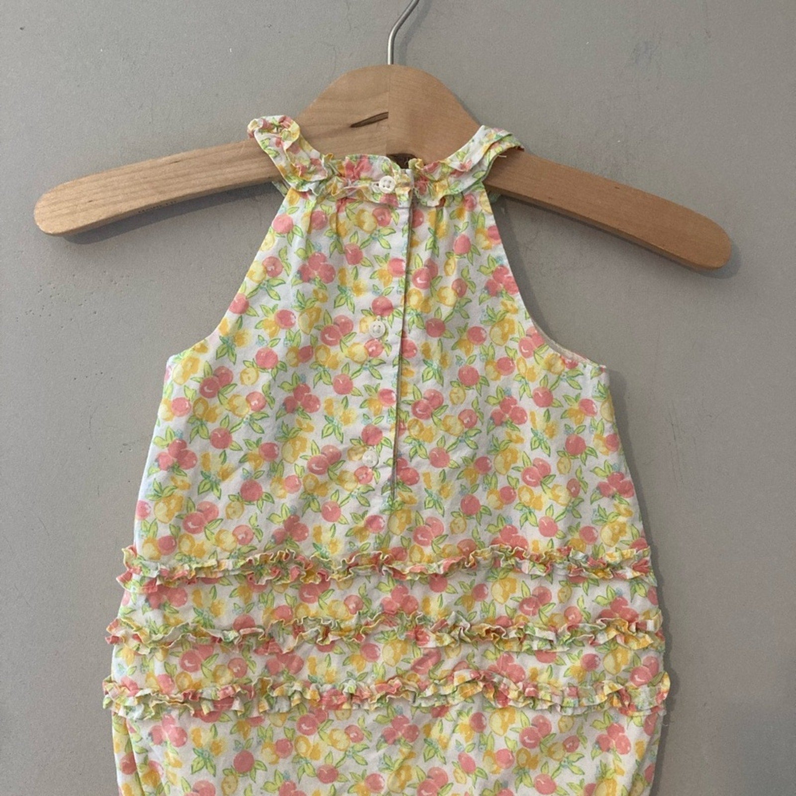 janie and jack girls' fruit romper 6-12M