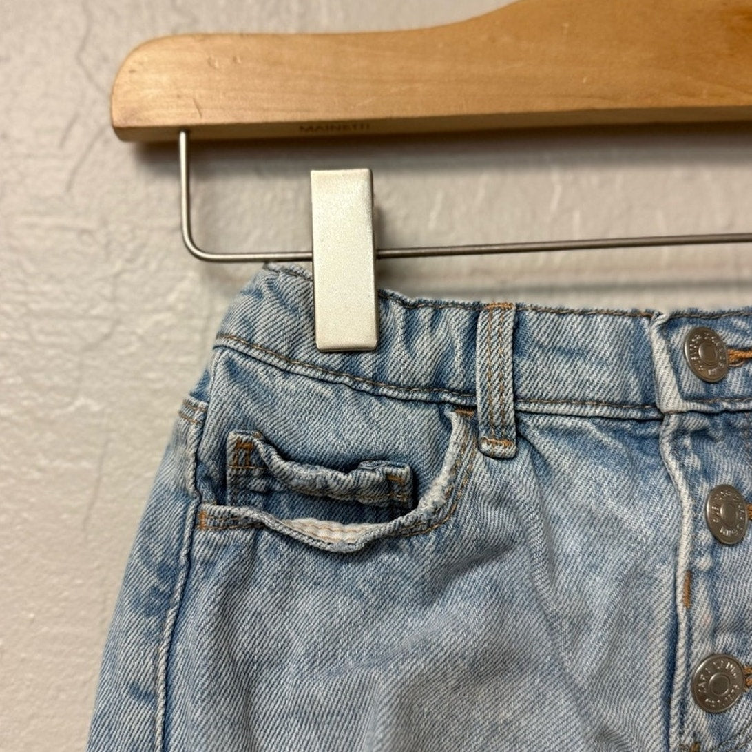 zara girls' heart denim shorts 4Y