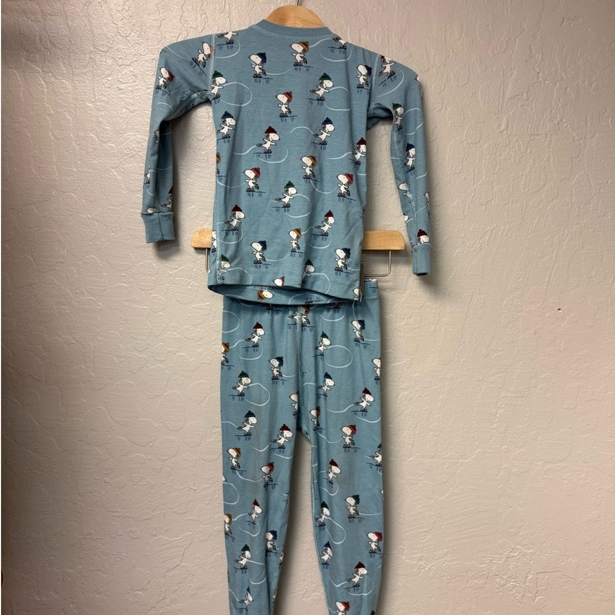 hanna andersson holiday peanuts matching set pajamas 4Y