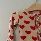 gigi &‎ max bamboo heart footie 9-12M