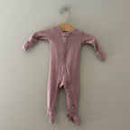 l'oved baby girls' purple footie 3-6M