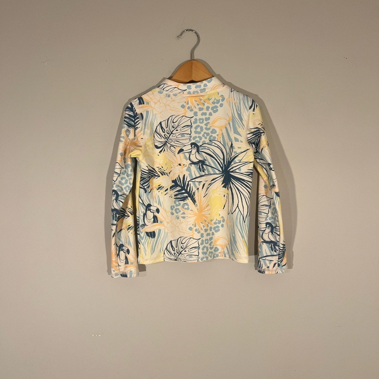 ruffle butts rashguard yellow floral 6Y