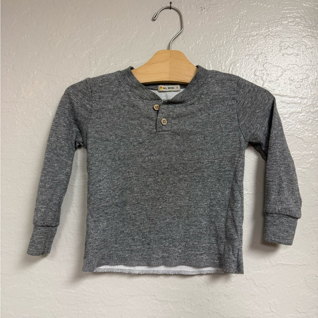 marine layer mini gray pullover 1-2Y‎