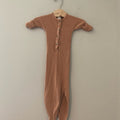kate quinn ribbed tan gown 0-3M