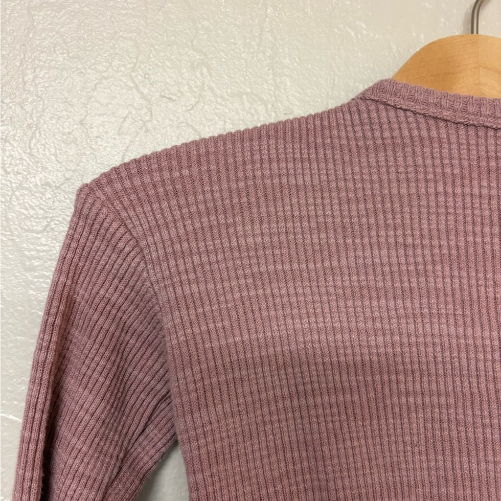little co. girls' mauve ribbed matching set 4Y