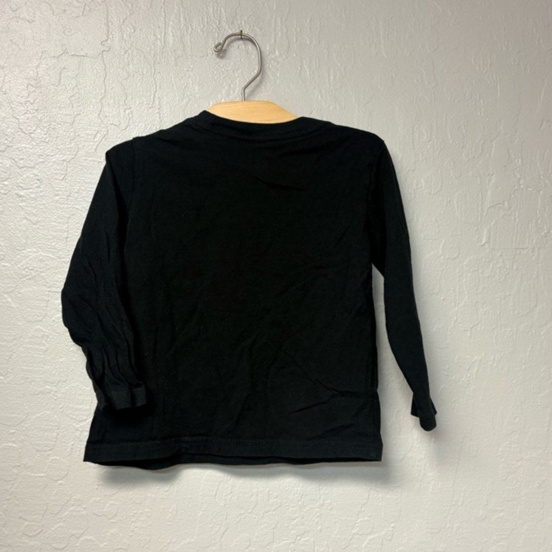 ralph lauren boys' black long sleeve tee 3Y