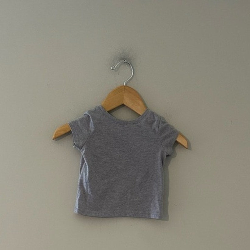 the children's place gray veggie tee 6-9M