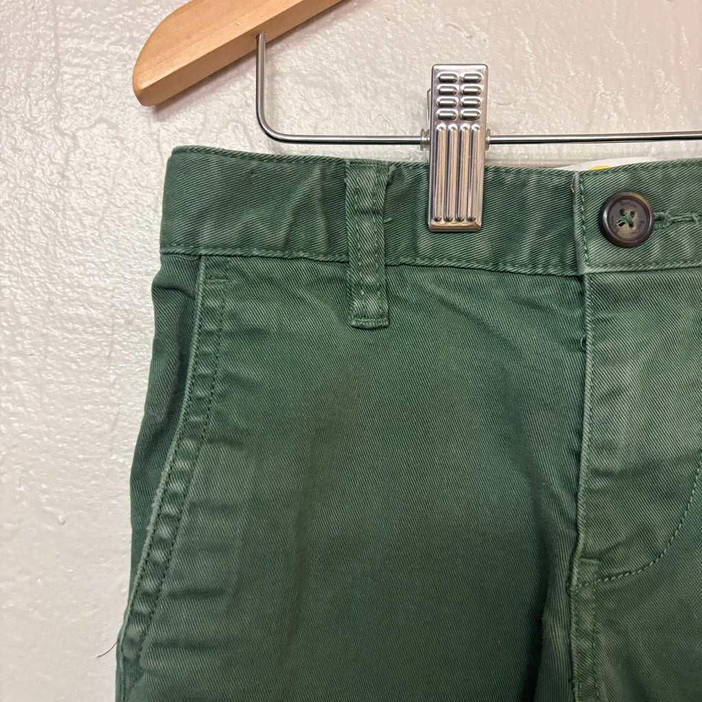 mini boden boys’ green chino pants 5Y