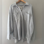 aerie gray shacket LARGE