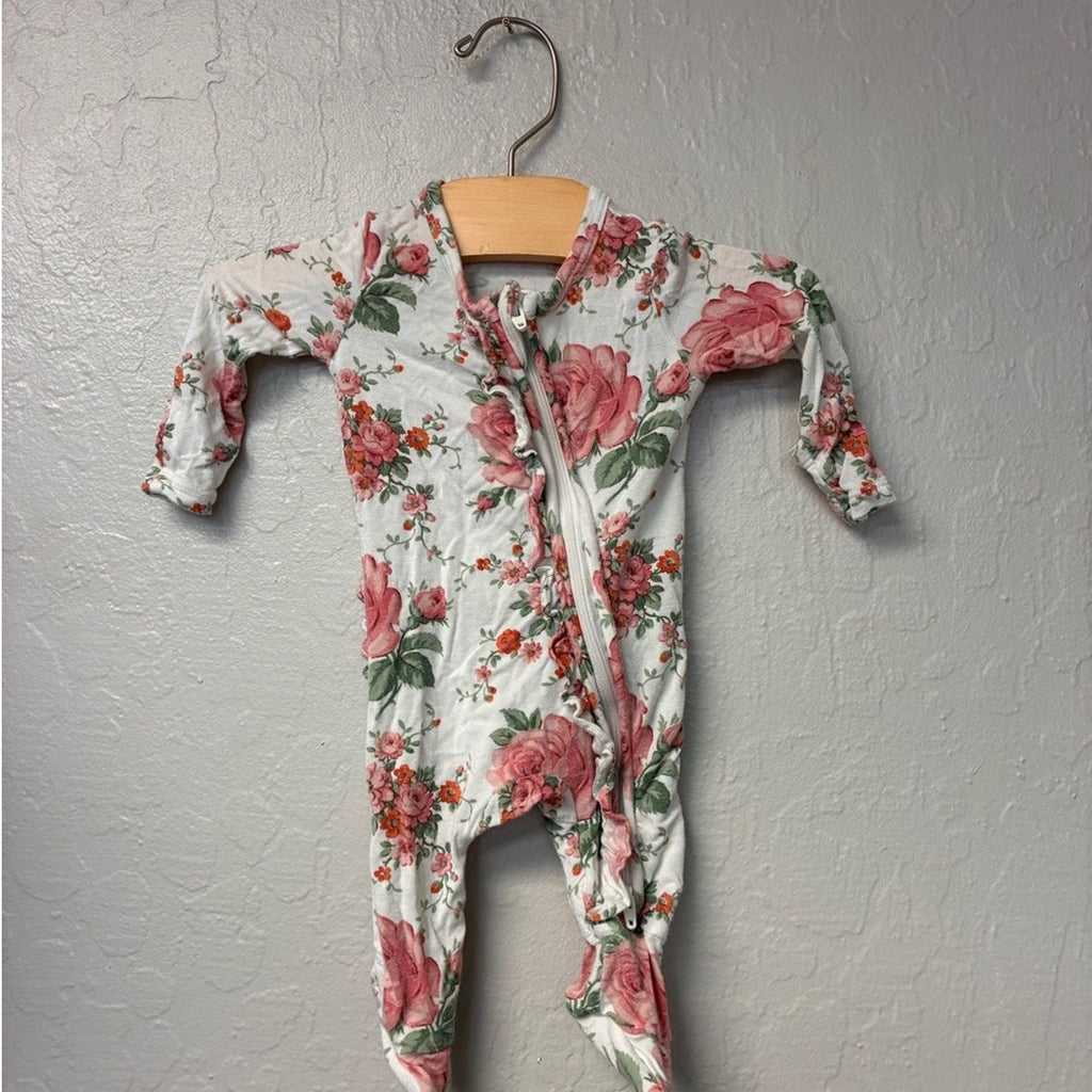 angel dear floral footie newborn