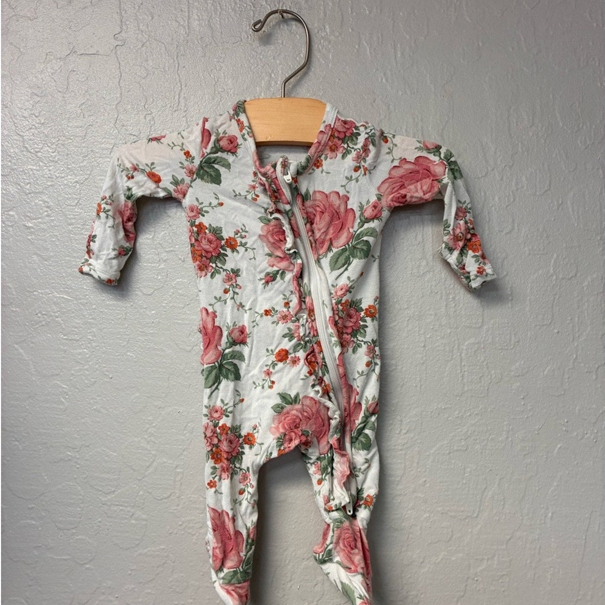 angel dear floral footie newborn