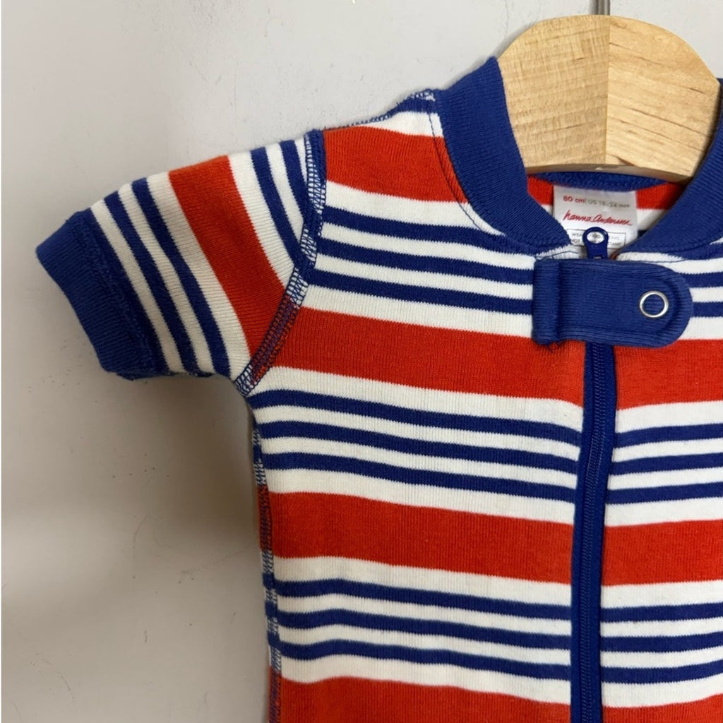 hanna andersson stripe shortie zippy 18-24M