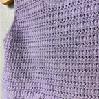zara purple crochet top 2-3Y