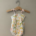 burt's bees baby girls' floral romper 6-9M