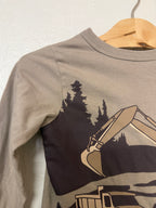 baby gap brown graphic tee 3Y