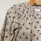 zara cream floral blouse 4Y