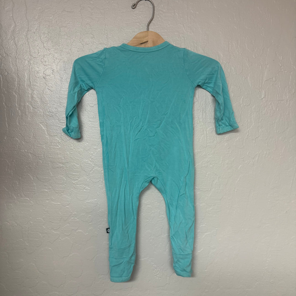 kyte baby turquoise footie 12-18M