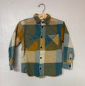 zara boys’ blue flannel shacket 4-5Y
