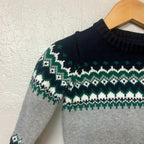 janie and jack boys' gray and navy sweater 3-6M
