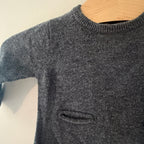 zara gray gender neutral sweater 1-3M