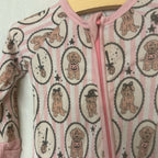 in my jammers girls' pink footie 6-9M