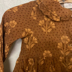 little co. burnt orange floral dress 18M