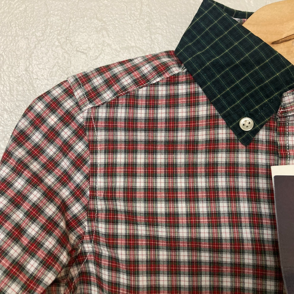 ralph lauren boys' red plaid button-down 4Y NWT