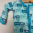 kicked pants boys blue footie 3-6M