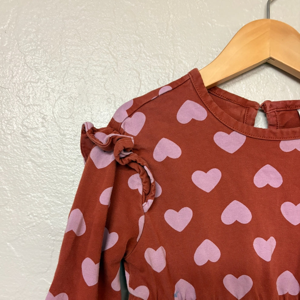 hanna andersson girls' hearts dress 3T